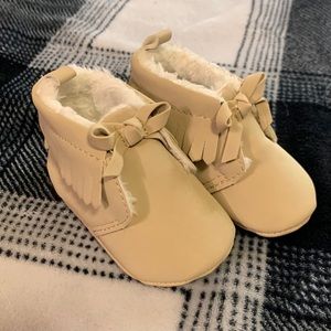 Tan Baby Booties